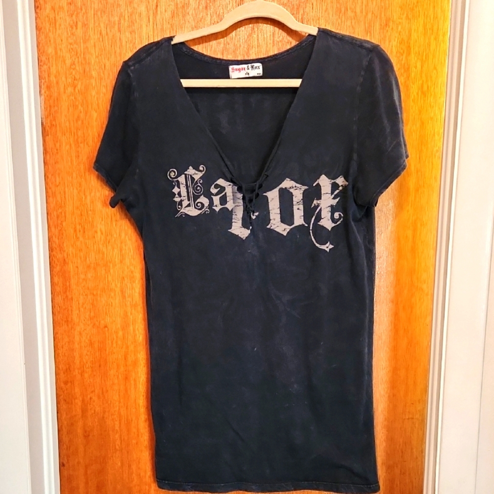 Edgy Black Graphic Tee